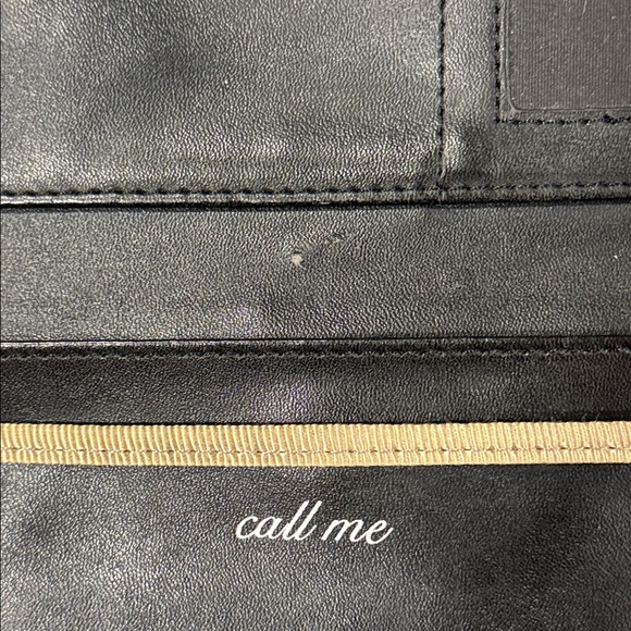 White House Black Market Cream Faux Snake with Black Patent Clutch/Crossbody - Picture 7 of 14